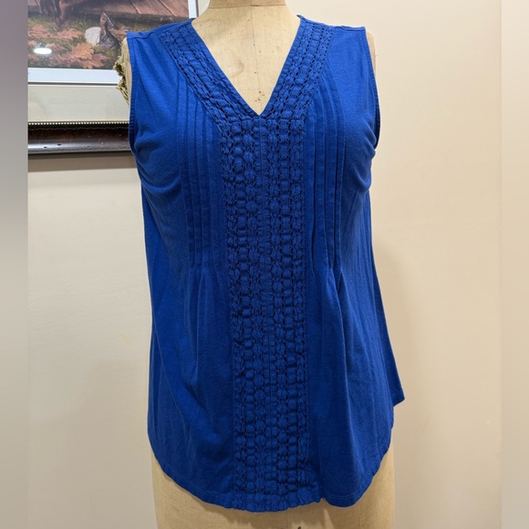 Croft & Barrow Blue Tank Top - Picture 1 of 5